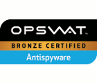 OPSWAT Bronze Certified Antispyware