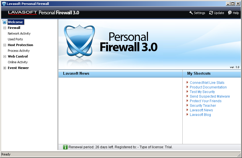 Windows 8 Lavasoft Personal Firewall (32-bit) full