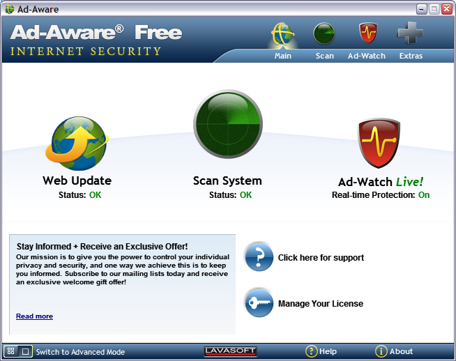 Lavasoft Ad-Aware (free)