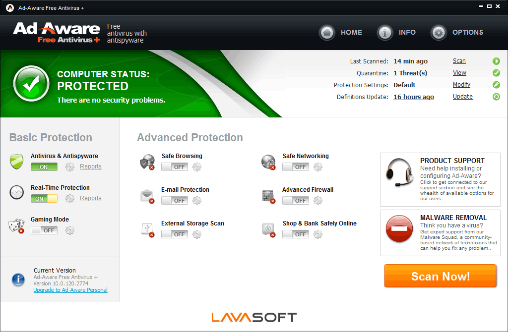 Ad-Aware Free screenshot Ad-Aware Free screenshot